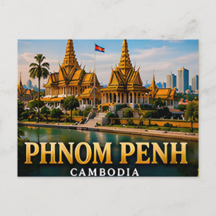 Königspalast von Phnom Penh und Schönheit des Meko Postkarte