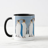 Königspinguin-Paar beim Küssen Tasse (Links)