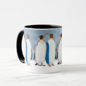 Königspinguin-Paar beim Küssen Tasse (Vorderseite Links)
