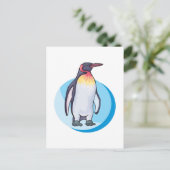 Königspinguin Postkarte (Stehend Vorderseite)