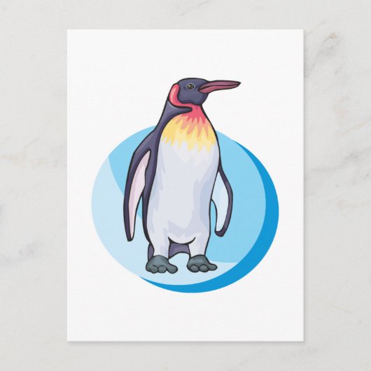 Königspinguin Postkarte (Vorderseite)