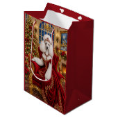 Königspudel Ruby, Ferien Mittlere Geschenktüte (Vorderseite Schrägansicht)