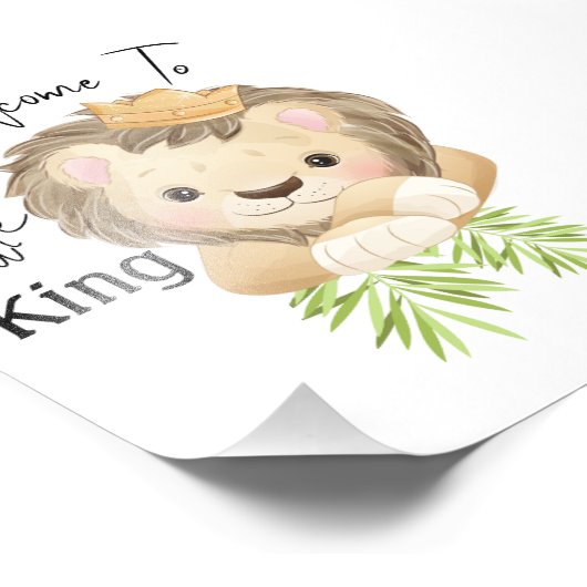 Königssafari Fotodruck (Ecke)