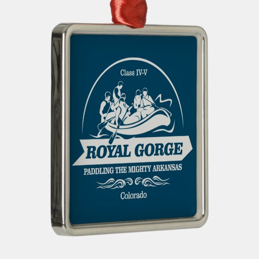 Königsschlucht (Rafting2) Ornament Aus Metall (Rechts)