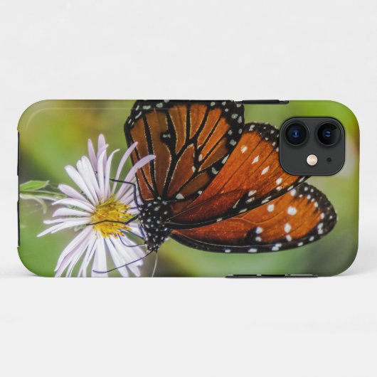 Königsschmetterling auf Blume Case-Mate iPhone Hülle (Rückseite (Horizontal))