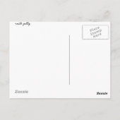 Königsschmetterling auf tropischen Milchkraut Postkarte (Rückseite)