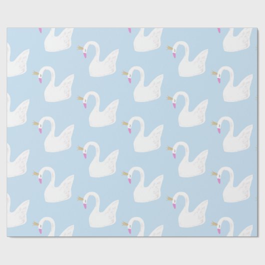 Königsschwan Geschenkpapier (Flach)