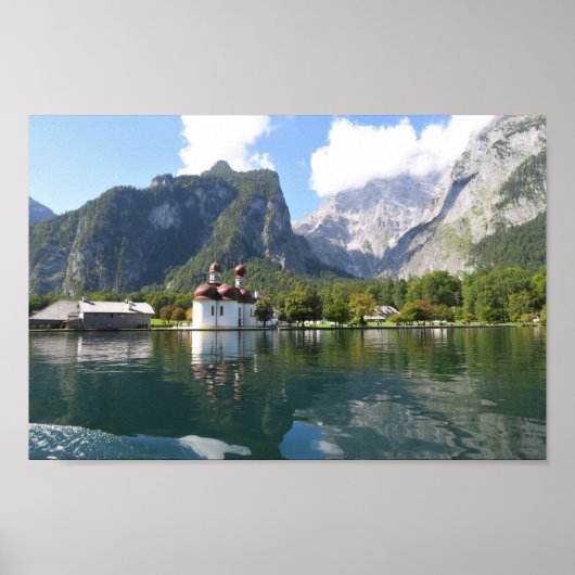 Königssee Bayerische Alpen Poster (Vorne)