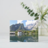 Königssee Bayerische Alpen Postkarte (Stehend Vorderseite)