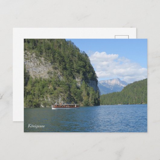 Königssee Bayerische Alpen Postkarte (Vorne/Hinten)