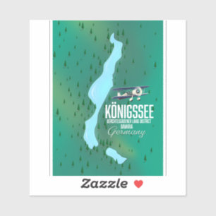 Königssee Berchtesgadener Deutschland Aufkleber