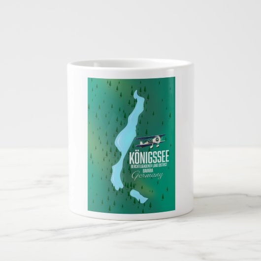 Königssee Berchtesgadener Deutschland Jumbo-Tasse (Vorderseite)