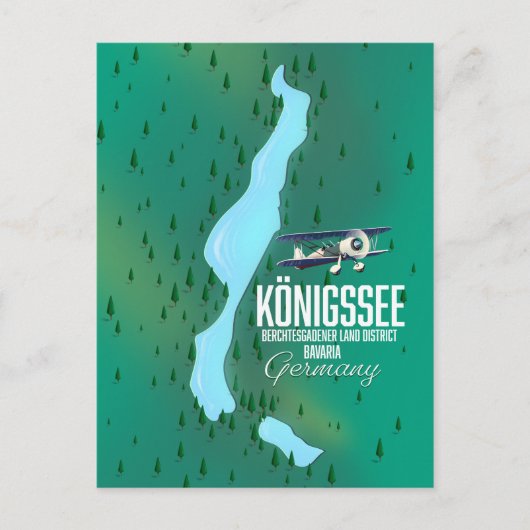 Königssee Berchtesgadener Deutschland Postkarte (Vorderseite)