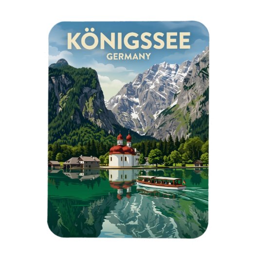 Königssee Deutschland Magnet (Vertikal)