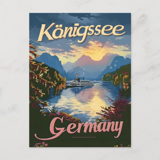 Königssee Deutschland Postkarte (Vorderseite)