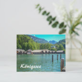 Königssee in Bayern Altes Boathotel Postkarte (Stehend Vorderseite)