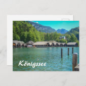 Königssee in Bayern Altes Boathotel Postkarte (Vorne/Hinten)