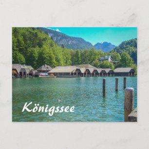 Königssee in Bayern Altes Boathotel Postkarte