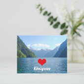 Königssee in Bayern Postkarte (Stehend Vorderseite)