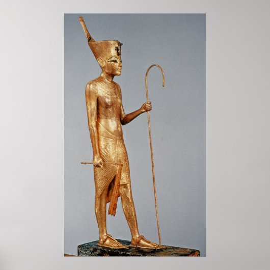 Königsstatuette mit der roten Krone Poster (Vorne)