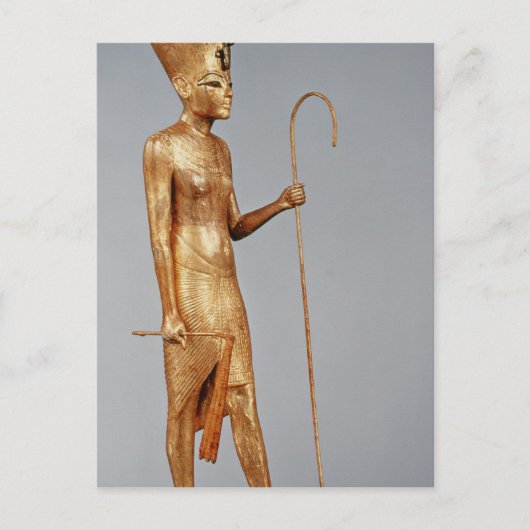 Königsstatuette mit der roten Krone Postkarte (Vorderseite)