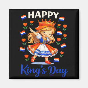Königstag Niederlande Flagge Koningsdag Niederländ Magnet
