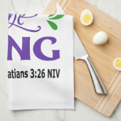 Königstochter Geschirrtuch (Viertel Falte)