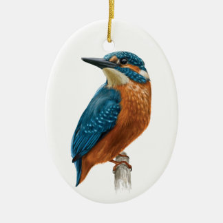 Königsvogel Keramik Ornament