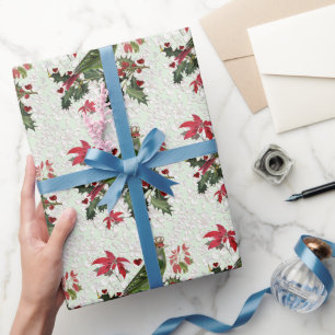 Königsvogel % Weihnachtssterne Geschenkpapier