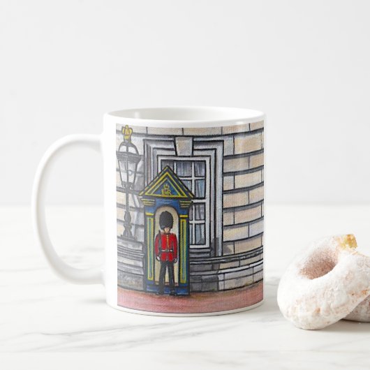Königswache-Malerei Kaffeetasse (Mit Donut)