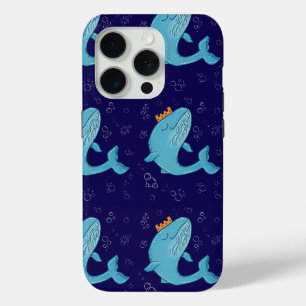 Königswal mit Krone Whimsical Ocean Folk Art Case-Mate iPhone Hülle