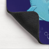 Königswal mit Krone | Whimsical Ocean Folk Art Mousepad (Ecke)