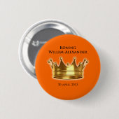 Koning Willem-Alexander Button (Vorne & Hinten)
