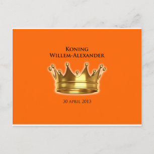 Koning Willem-Alexander Postkarte