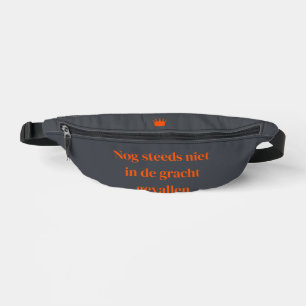 Koningsdag Hüfttasche - Oranje Text - Kanal - 