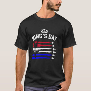 Koningstag Niederlande 2025 Krone Lustig Kings Day T-Shirt
