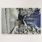 Konjikido in Snow Hiraizumi Kawase Hasui Puzzle (Horizontal)