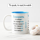 Konjugationspraxis Zweifarbige Tasse