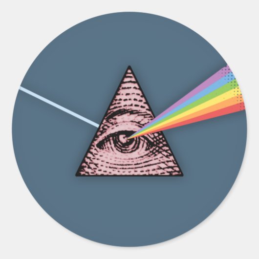 Konjunktivitis Illuminatis Runder Aufkleber (Vorderseite)