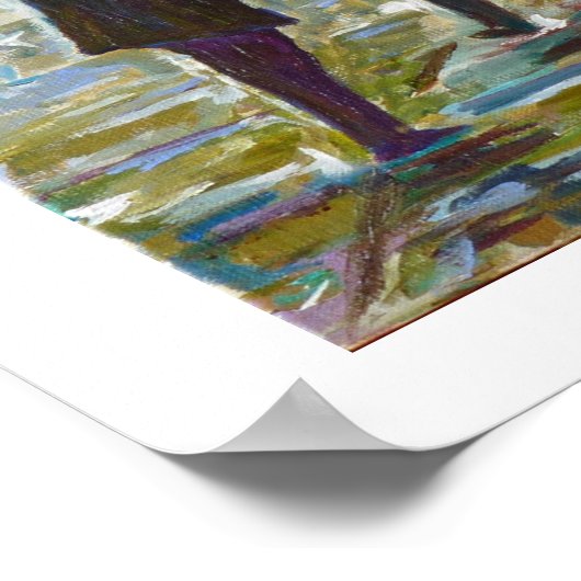 Konkarneau in der Bretagne Poster (Ecke)