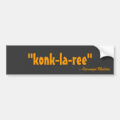 Konkla-ree Autoaufkleber (Vorne)