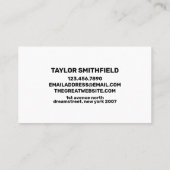 Konkrete Berufliche Visitenkarte (Rückseite)