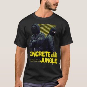 Konkrete Dschungel-Grafik – Überleben des Stärkste T-Shirt