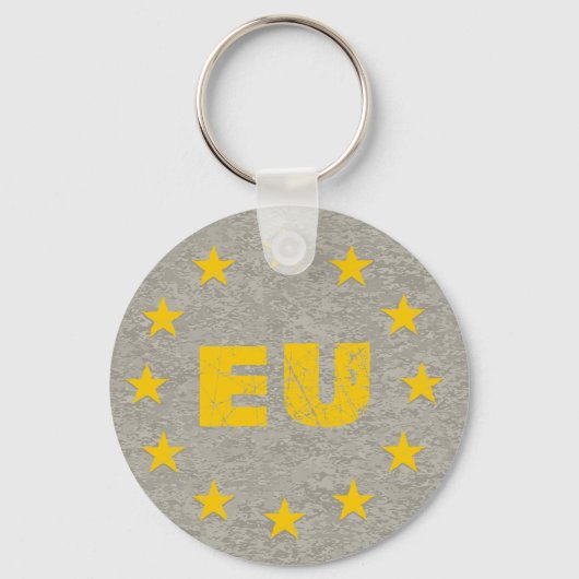 Konkrete EU-Flagge Schlüsselanhänger (Vorderseite)