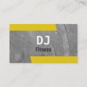 Konkrete Fitness-persönliches Trainer-Foto Visitenkarte (Rückseite)