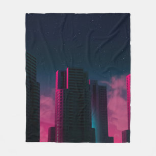 KONKRETE GEBÄUDE IN DER NÄHE WEISSER SCHWELLEN FLEECEDECKE