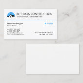 Konkrete Gestaltung von Hauslogos Visitenkarte (Vorne/Hinten)