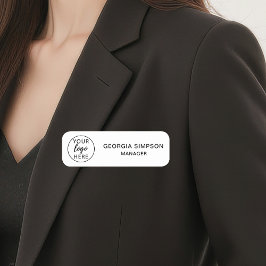 Konkrete Konferenz für einfache Business-Logos Namensschild