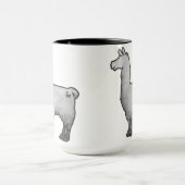 Konkrete Lama-Tasse Tasse (Zentrum)