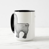 Konkrete Lama-Tasse Tasse (Vorderseite Links)